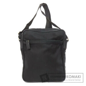 Prada Tessuto shoulder bag leather Black